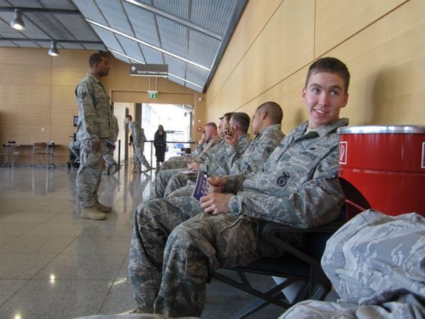 Sean Padilla during Afghanistan deployment